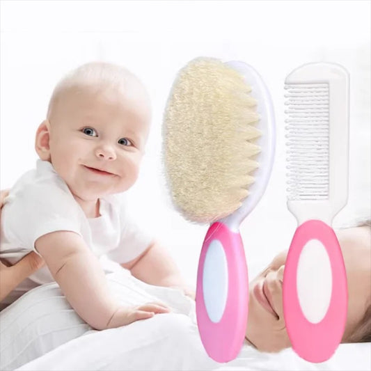 Baby Comb And Brush Care Set Soft PP Hair Comb for Infants Fetal Tinymus Cleaning Brush Baby Washing Tool